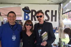 Lee with Cara Black and TC Boyle at the Los Angeles Times Festival of Books