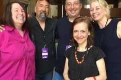 Lita Weissman, Gar Anthony Haywood, Lee, Laura Lippman and Megan Abbott at the LA Times Festival of Books 2017