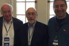 Joseph Kanon, Thomas Perry, and Lee at the Los Angeles Times Festival of Books 2015