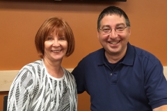 Janet Evanovich and Lee signing their book THE PURSUIT at Mysterious Galaxy on pub day: June 21, 2016