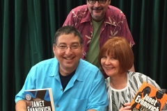 Janet Evanovich and her hunky co-authors Lee and Phoef Sutton at Vroman's in Pasadena 6/22/16