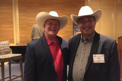 Craig Johnson and Lee Goldberg at the 2018 Spur Awards in Billings, Montana.