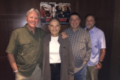 Bruce Boxleitner, Robert Forster, Lee Goldberg and Darby Hinton lunching at The Palm (July 2018)