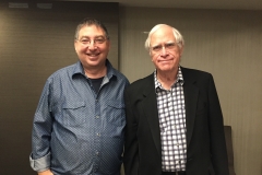 lee and novelist John Sandford at Thrillerfest 2018