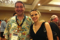 Lee with SNL actress Kate McKinnon at the Big Island Film Festival 2013