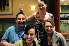 Lee Goldberg, Christa Faust, Alison Gaylin and Michelle Gagnon at Bouchercon 2014