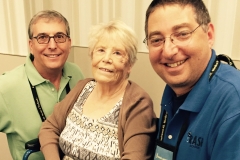 Joel Goldman, Maxine O'Callaghan and Lee Goldberg