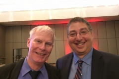 James Grady and Lee at the Edgars