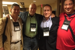 Chris Povone, Reed Farrel Coleman, Joseph Finder and Lee at Thrillerfest 2015