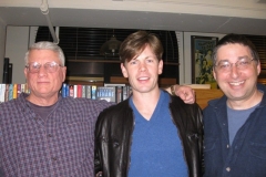 John Morgan Wilson, Christopher Rice, and Lee Goldberg at Men of Mystery