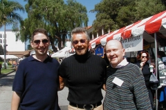Lee Goldberg, Stephen J. Cannell, and William Link at Santa Barbara Book Festival