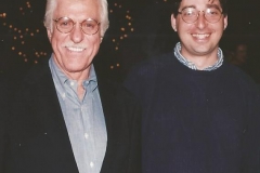 Dick Van Dyke and Lee Goldberg at Diagnosis Murder wrap party