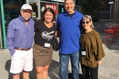 James W. Hall, Alafair Burke, Lee and SJ Rozan at Bouchercon 2015 in Raleigh NC