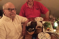 Lawrence Block and lee grab a Vietnamese dinner to die for in Raleigh NC