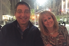 Lee and Kathy Reichs at dinner in Raleigh NC